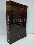 Biblia NVI mediana letra grande rustica madera