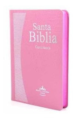 Biblia Reina Valera 60 mediana rosa