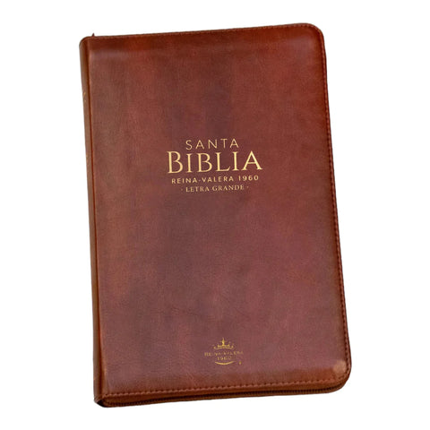 Biblia Reina Valera 60 tradicional diferentes colores imitación piel, cierre e índice letra gigante 15P PJR