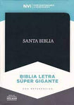 Biblia NVI referencia negro piel fabricada con índice letra súper gigante 17P