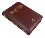 Biblia Reina Valera 60 mediana vino tinto con dorado letra grande y cierre PJR
