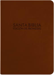 Biblia Reina Valera 60 promesas compacta café piel 10.5P