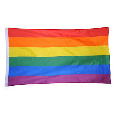 Par bandera arcoiris