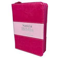 Biblia Reina Valera 60 Dúo tono letra grande rosa rosa cierre letra 10P PJR