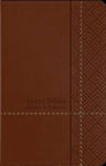 Biblia Reina Valera 60 promesas edición café manual, índice con cierre 12P