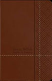 Biblia Reina Valera 60 promesas edición café manual, índice con cierre 12P