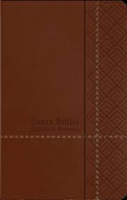 Biblia Reina Valera 60 promesas edición café manual, índice con cierre 12P
