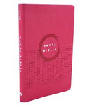 Biblia NVI Ultra fina fucsia cuero italiana manual 8P