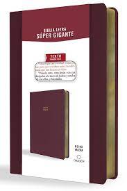 Biblia Reina Valera 1909 gigante letra super gigante vino tinto 16 Puntos PJR