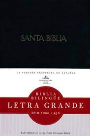 Biblia bilingüe Reina Valera  60 / King James Version negro con índice 11 P