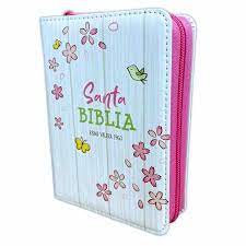 Biblia Reina Valera 60 Fantasía primavera piel cierre 8.5P