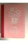 Biblia Reina Valera 60 Fantasía rosa piel cierre chica 8.5P PJR