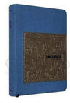 Biblia Reina Valera 60 bolsillo azul café con cierre