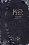 Biblia Reina Valera 60 mediana imitación piel negro letra grande e índice PJR