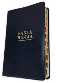 Biblia Reina Valera 60 Clásica manual letra grande negra índice 12P PJR