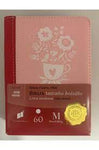 Biblia Reina Valera 60 Fantasía rosa piel cierre chica 8.5P PJR