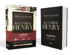 Biblia de estudio Matthew Henry Reina Valera 60 Leathersoft negro