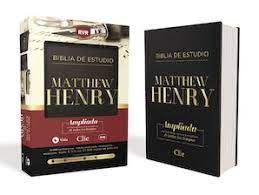 Biblia de estudio Matthew Henry Reina Valera 60 Leathersoft negro