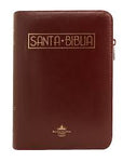 Biblia Reina Valera 60 mediana vino tinto canto dorado letra grande con cierre e índice  PJR