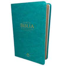 Biblia Reina Valera 60 Clásica turquesa imitación piel manual 12.5P PJR