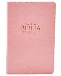 Biblia Reina Valera 60 Clásica rosa imitación piel manual 12.5P PJR