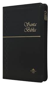 Biblia Reina Valera 60 mediana imitación negro índice con cierre