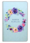 Biblia Reina Valera 60 manual nombres de Dios tapa dura flores azules 10.5P PJR