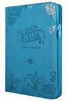 Biblia Reina Valera 60 letra gigante imitación azul cierre QR con cierre e índice PJR