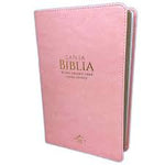 Biblia Reina Valera 60 Clásica rosa imitación piel manual 12.5P PJR