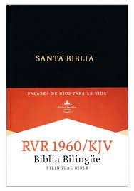Biblia Reina Valera 1960/King James Version Bilingüe negro tapa dura 10P