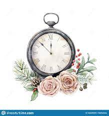 Reloj de mesa  tres rosas
