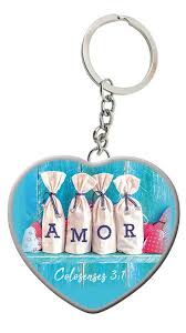 Llavero acrilico corazon amor