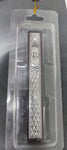 Estuche con mezuza madera metal sencillo