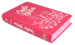 Biblia Reina Valera 60 mariposa mediana imitacion piel rosa indice
