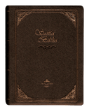 Biblia Reina Valera 60 chica vinil café impermeable