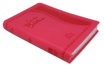 Biblia Reina Valera 60 letra gigante imita piel rosa Palabras Jesús Rojo