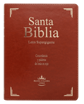 Biblia Reina Valera 60 letra súper gigante Palabras Jesús Rojo índice marrón