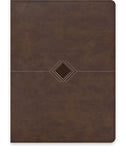 Biblia Reina Valera 60 Cronológica día a día marrón piel