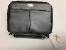 Forro doble compartimiento de piel negro